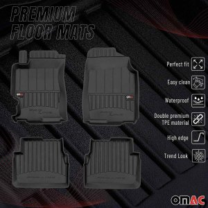 Mazda 6 Floor Mat - Omac - Proline Premium TPE 4 Pcs - Black - '03-'08